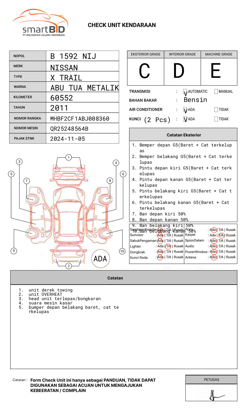 NISSAN X TRAIL 2.5