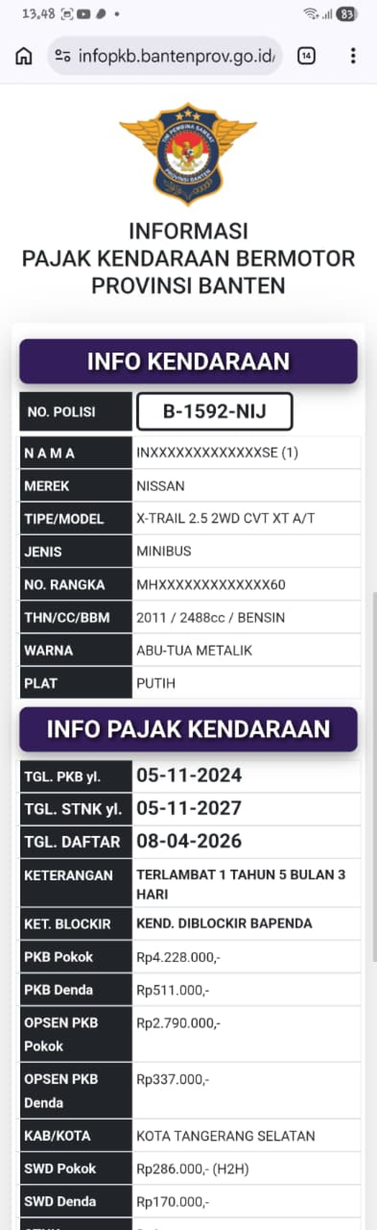 NISSAN X TRAIL 2.5