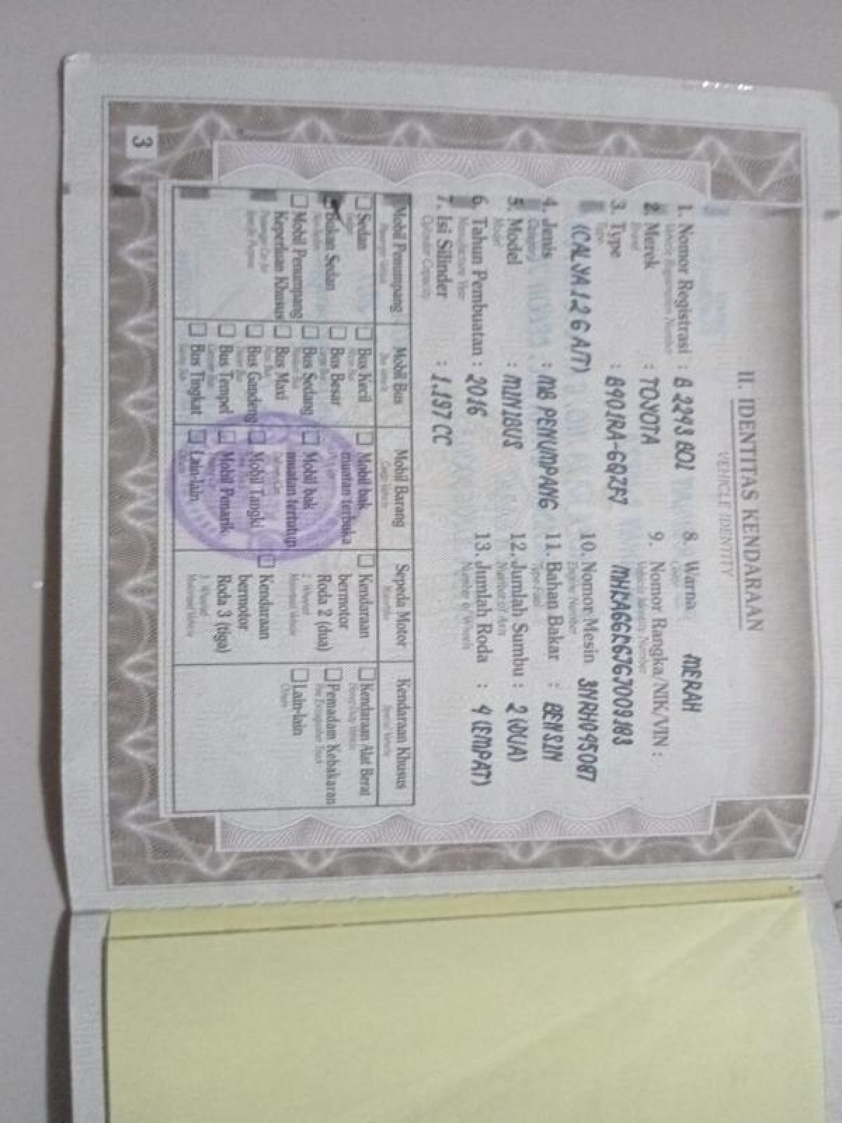 TOYOTA CALYA 1.2 G A/T