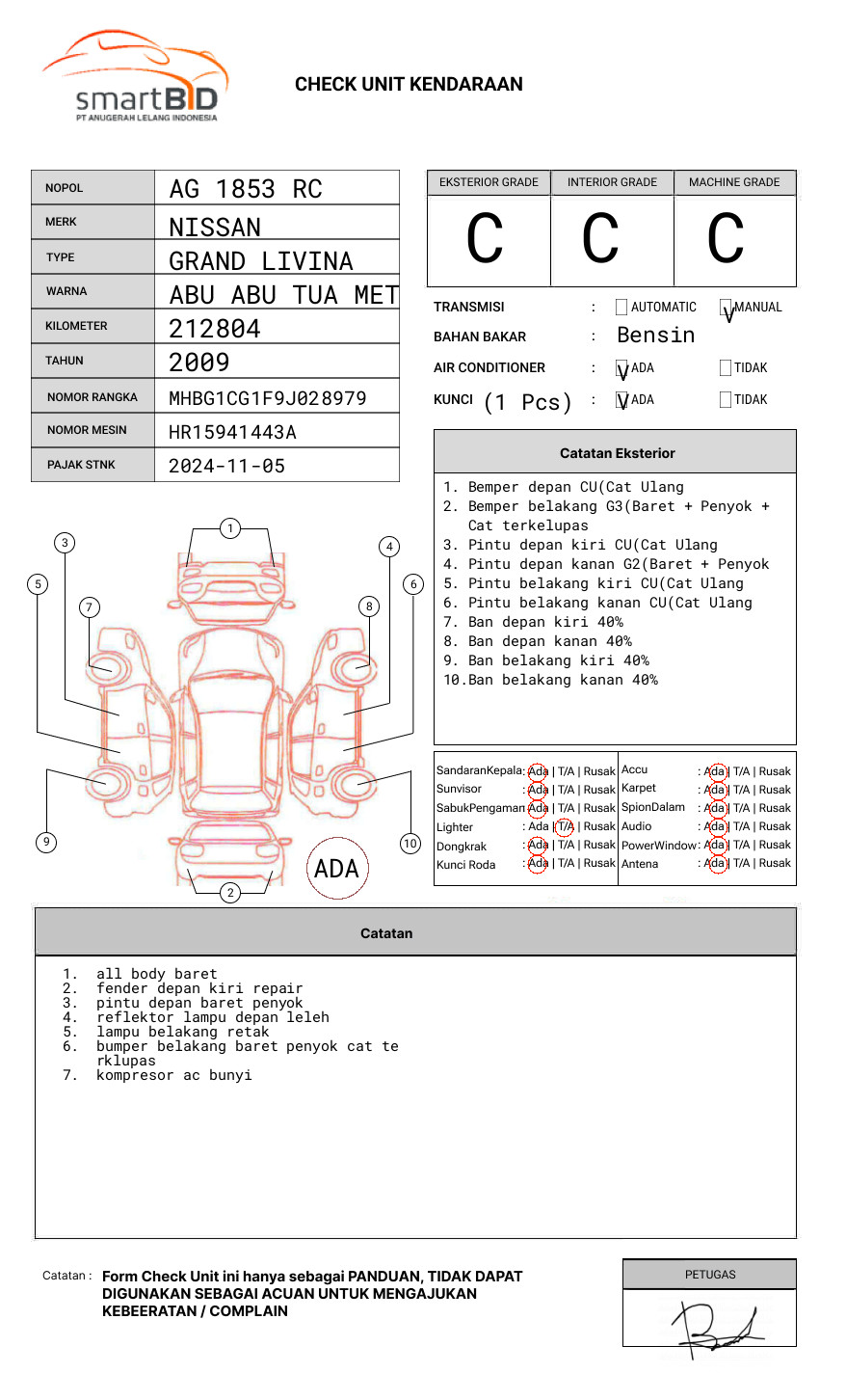 NISSAN GRAND LIVINA XV