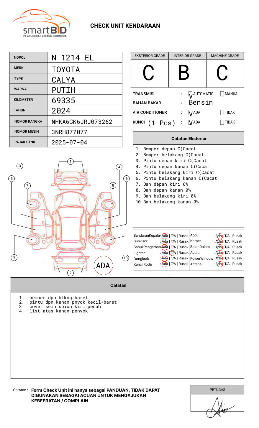 TOYOTA CALYA 1.2 G A/T