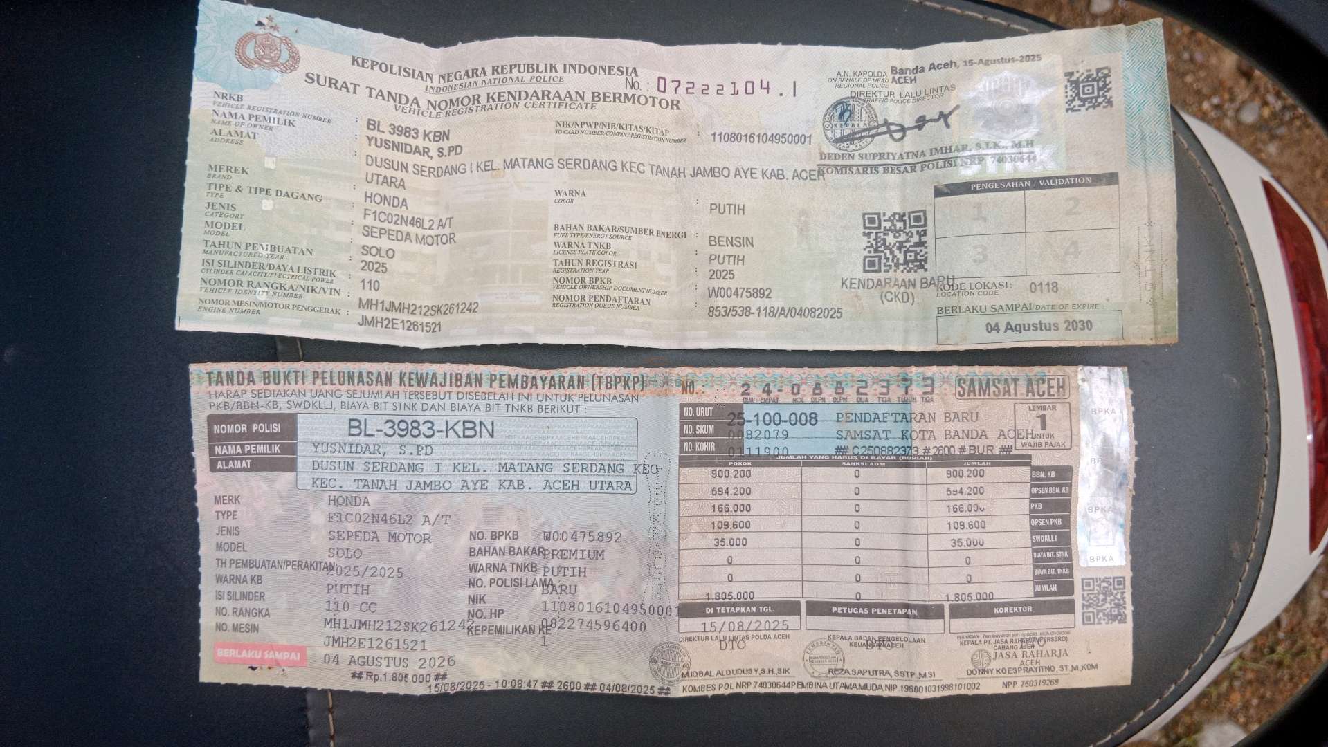 HONDA SCOOPY PRESTIGE