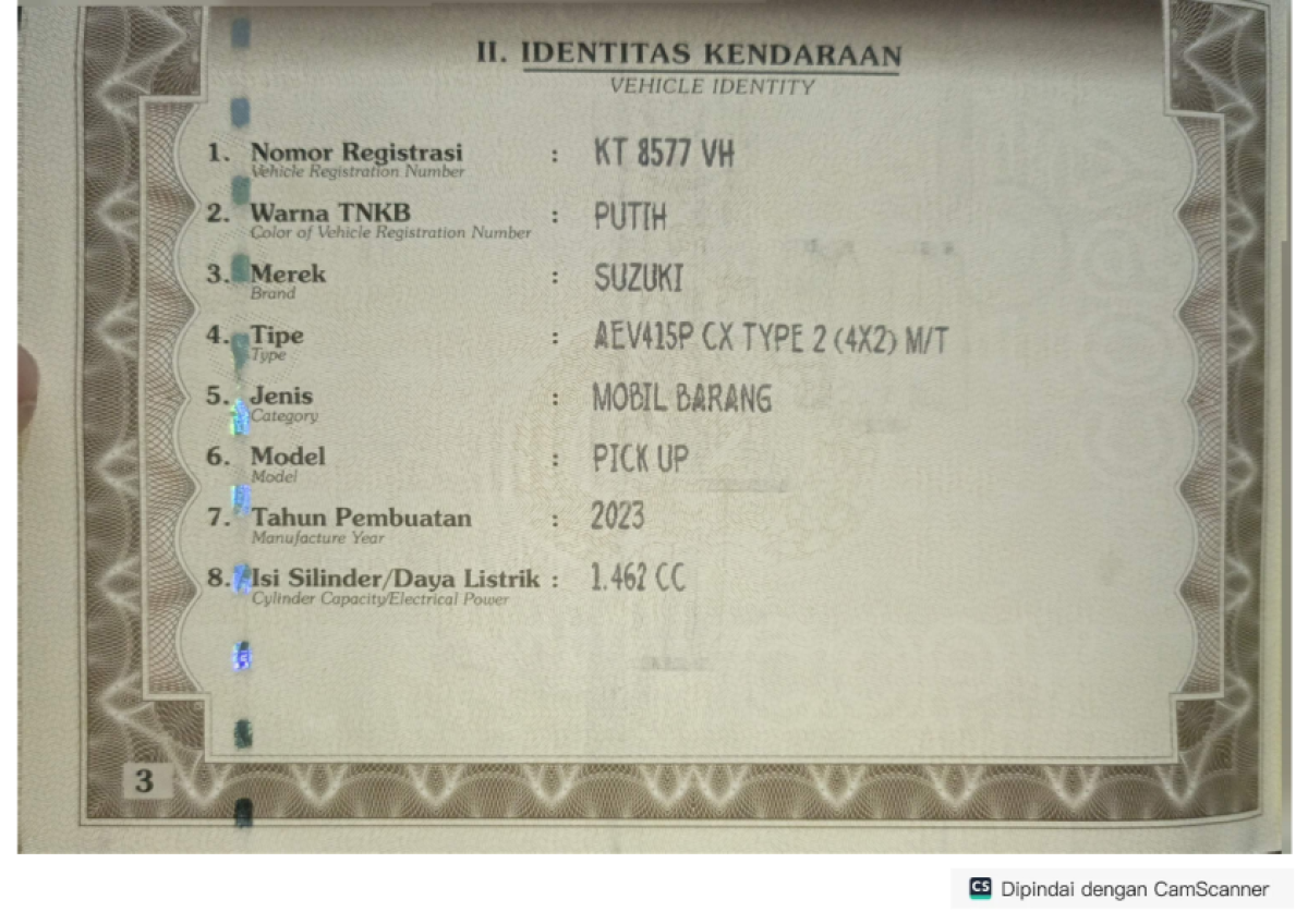 SUZUKI NEW CARRY PU CX