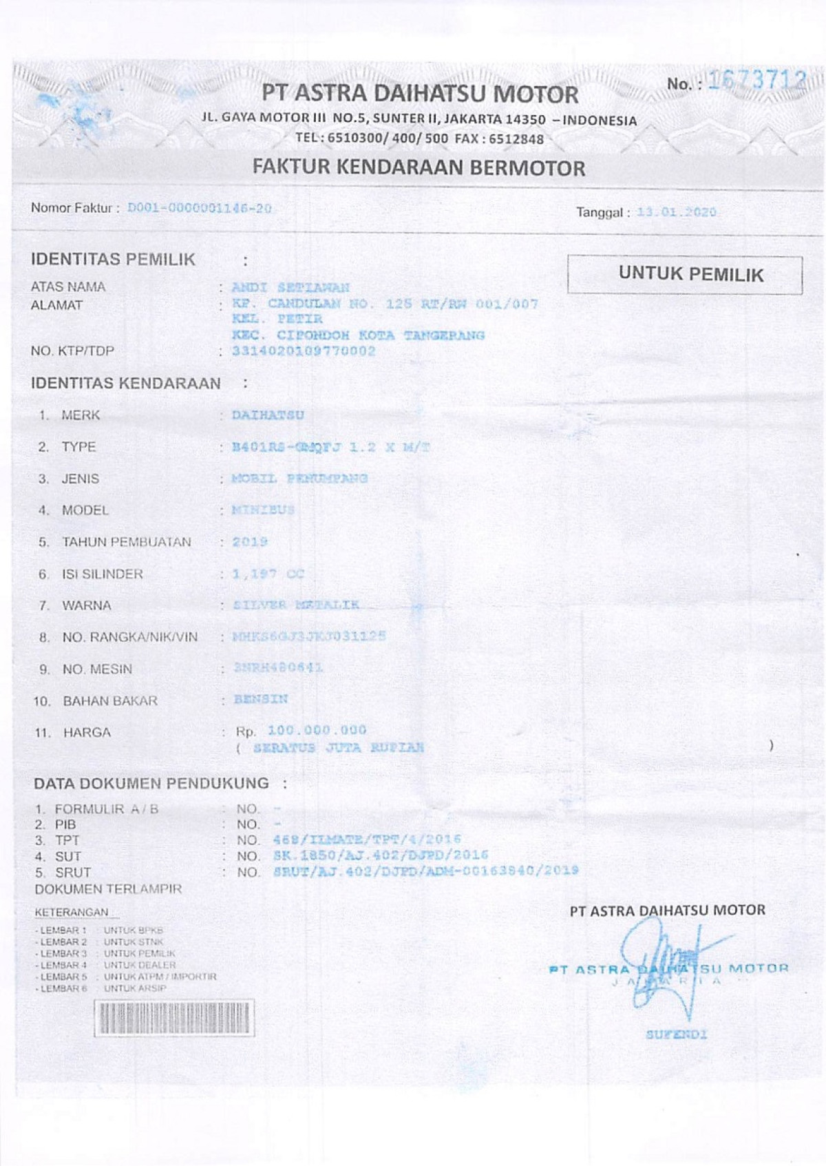 DAIHATSU  SIGRA  1.2 X