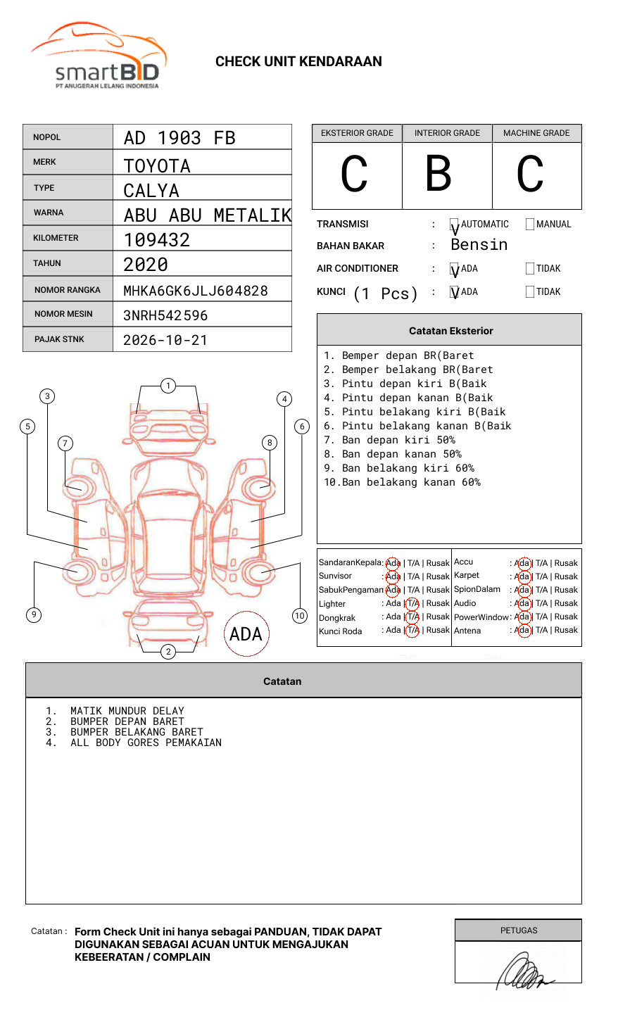TOYOTA CALYA 1.2 G A/T