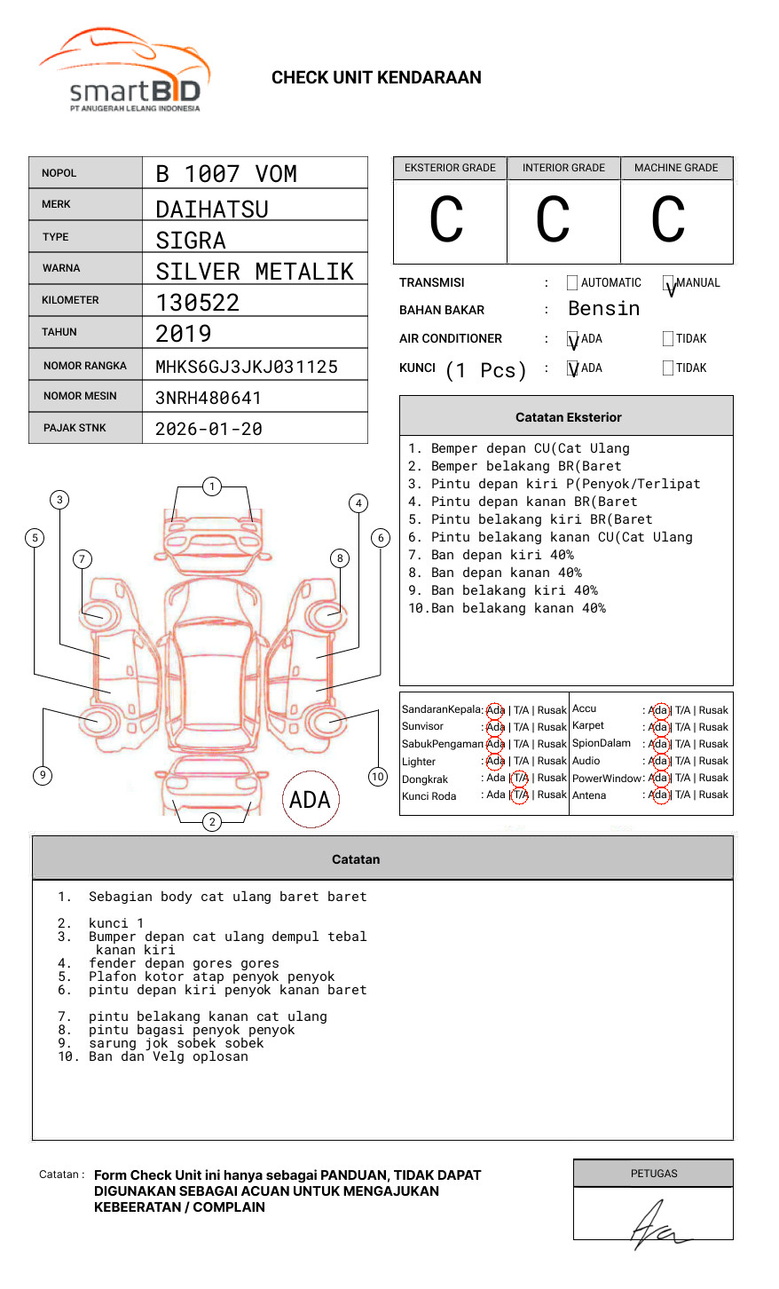 DAIHATSU  SIGRA  1.2 X