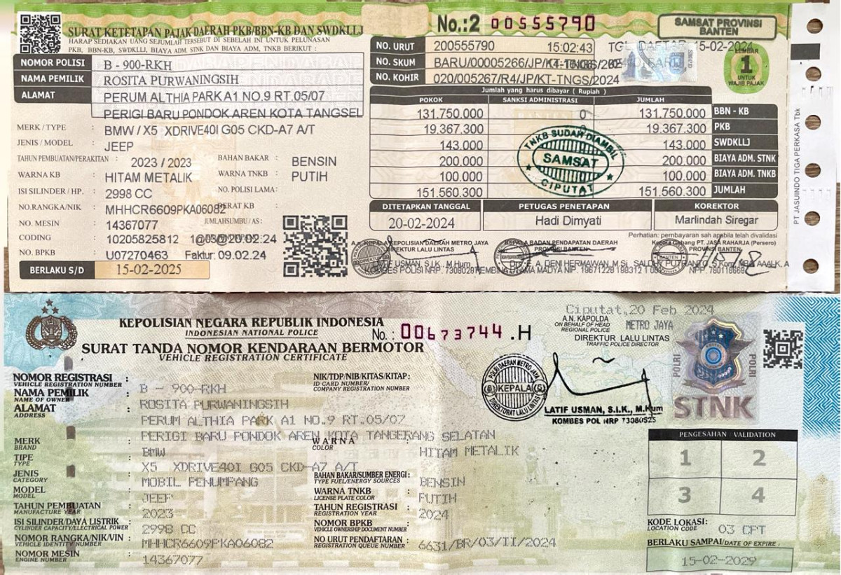 BMW XDRIVE40I G05 CKD-A7