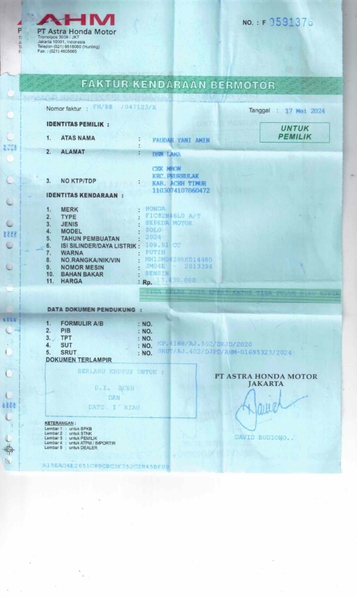 HONDA SCOOPY PRESTIGE