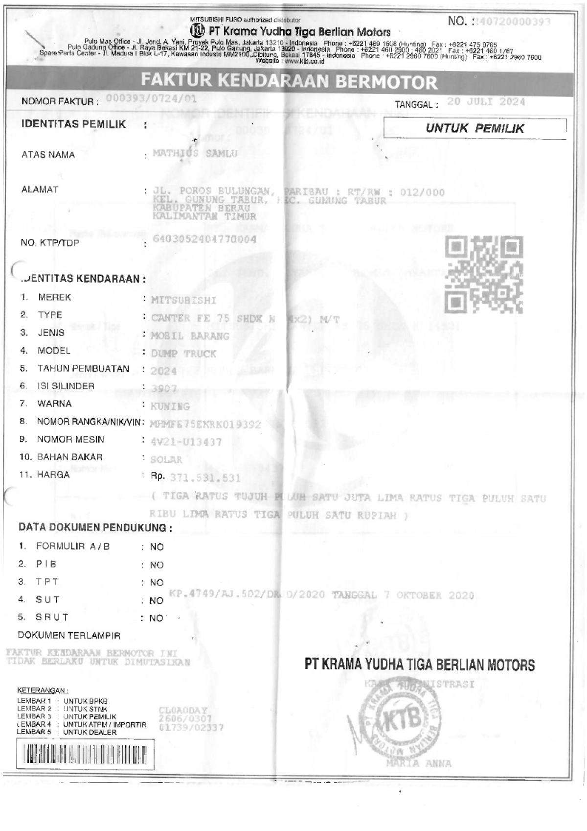 MITSUBISHI  FE  75 SHDX