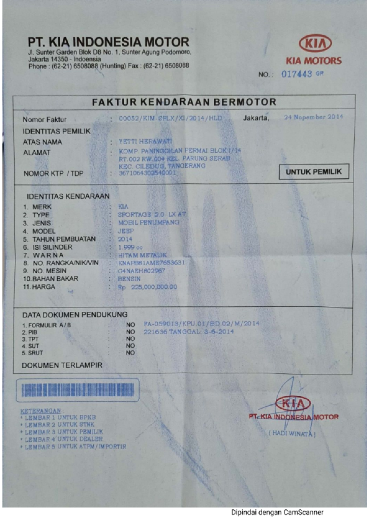 KIA  SPORTAGE  2.0 LX