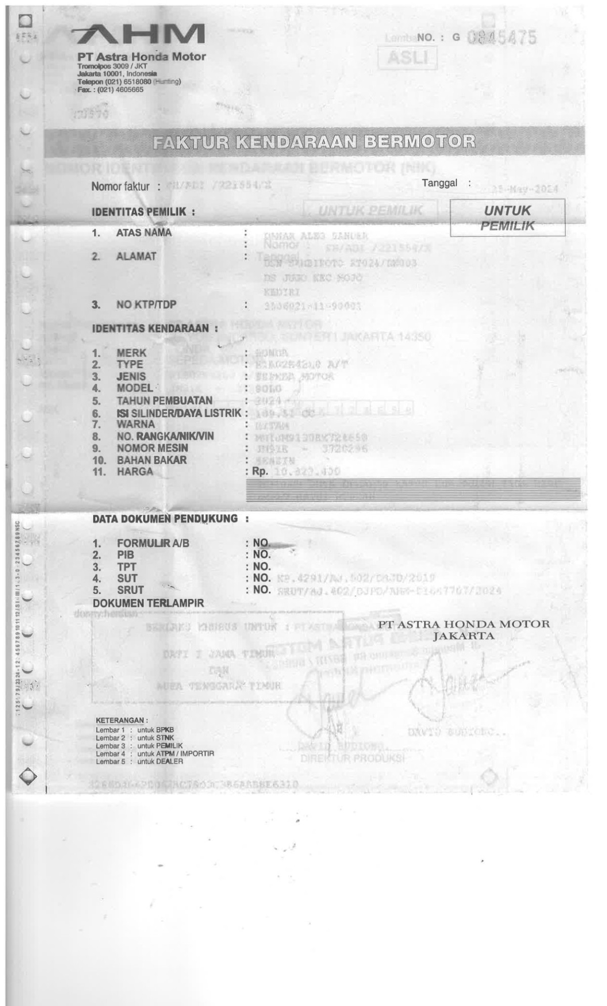 HONDA BEAT ESP CBS ISS