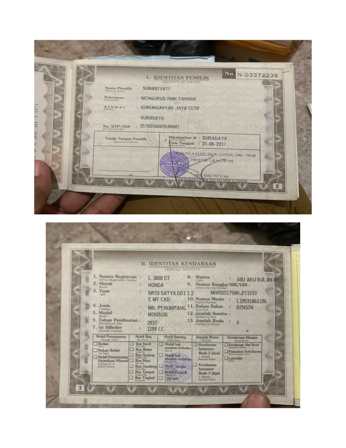 HONDA  BRIO  SATYA DD1 1.2 E