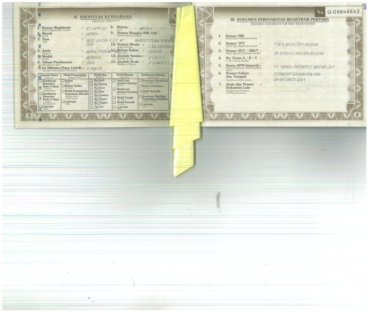 HONDA BRIO SATYA 1.2 E