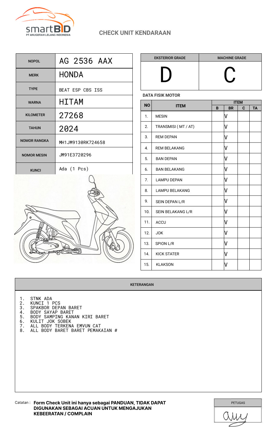 HONDA BEAT ESP CBS ISS