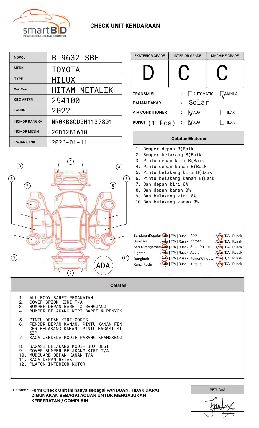 TOYOTA  HILUX  2.4G DC 4X4