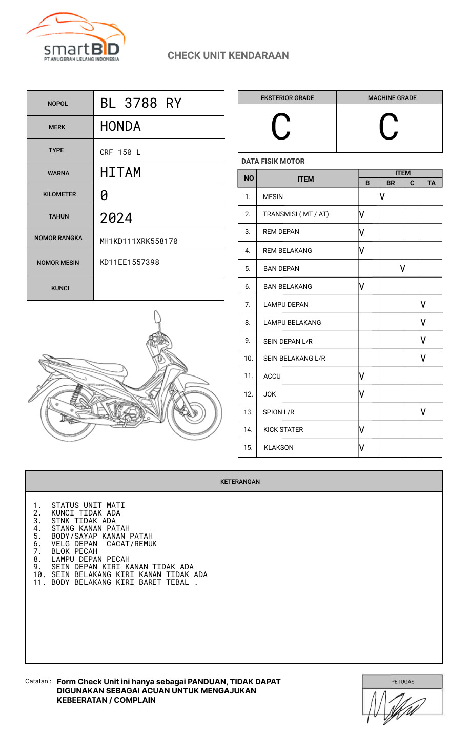 HONDA CRF 150 L