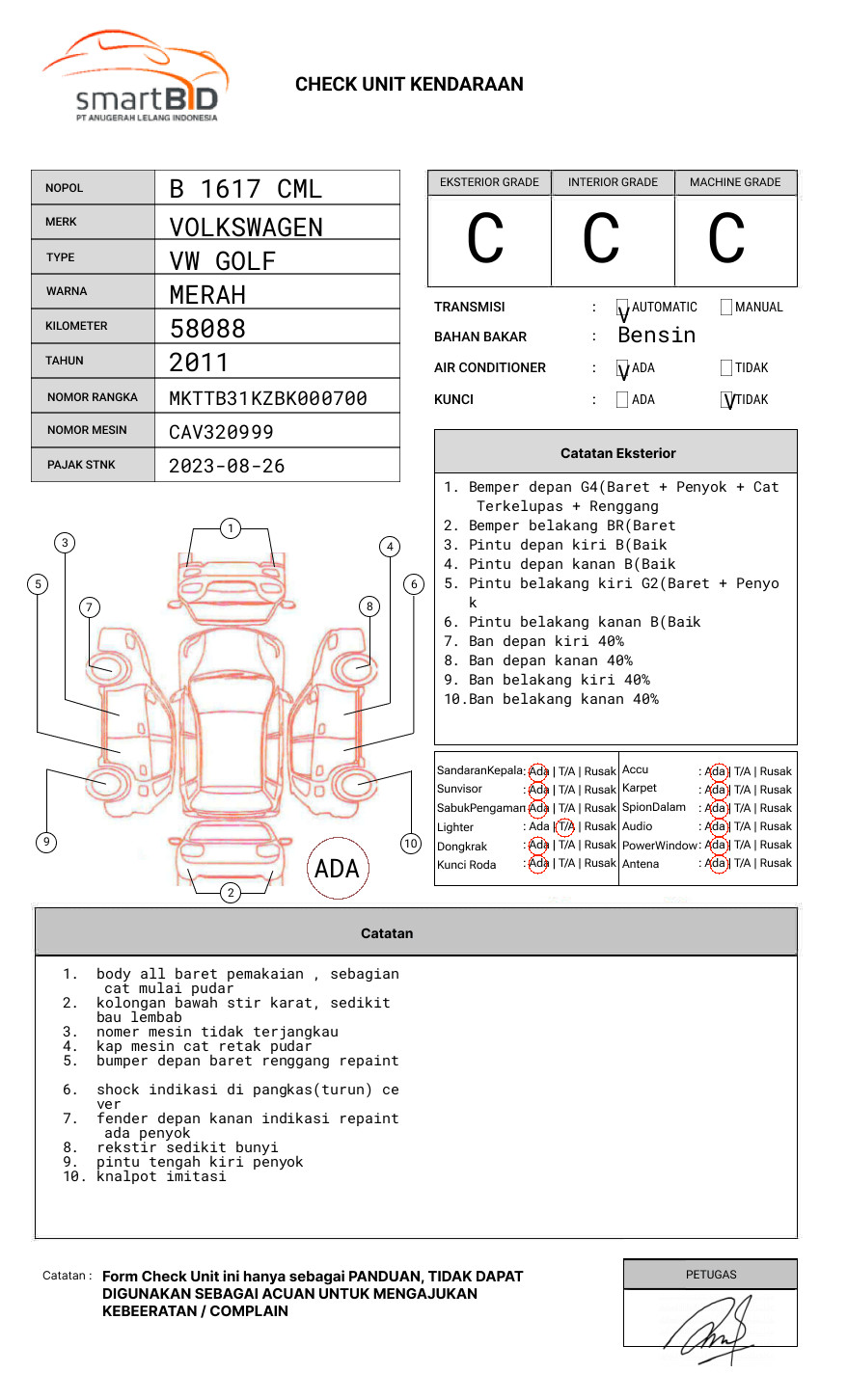 VOLKSWAGEN VW GOLF 1.4