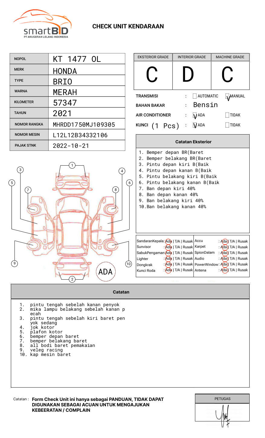 HONDA BRIO SATYA 1.2 E
