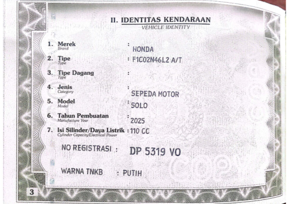 HONDA SCOOPY PRESTIGE