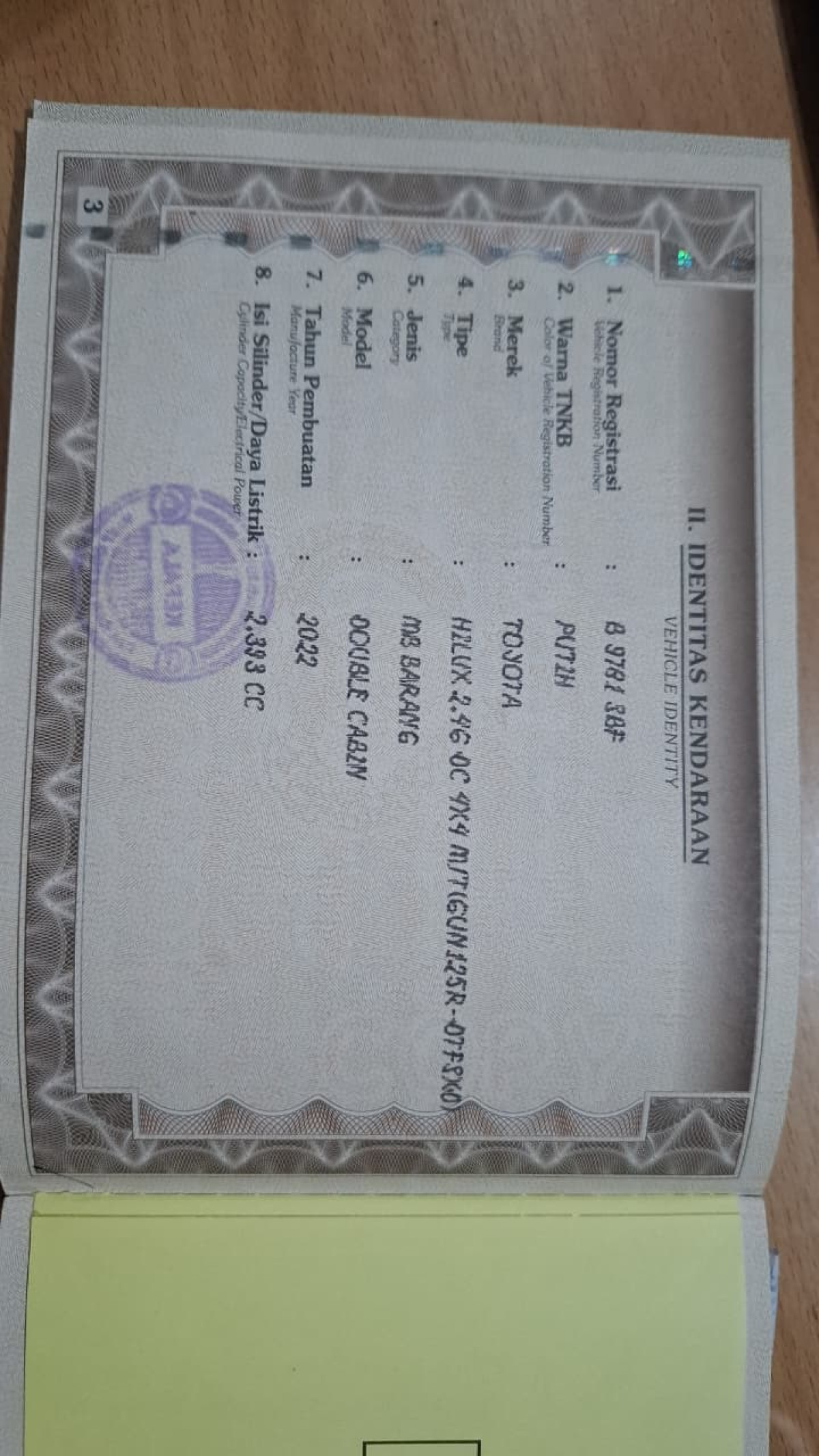 TOYOTA  HILUX  2.4G DC 4X4