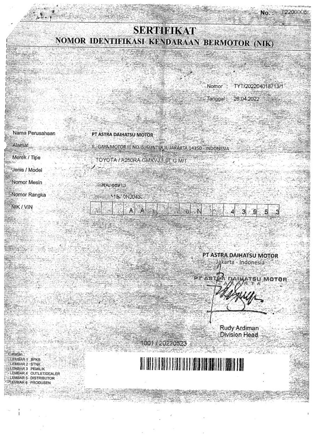 TOYOTA RAIZE 1.0 T G