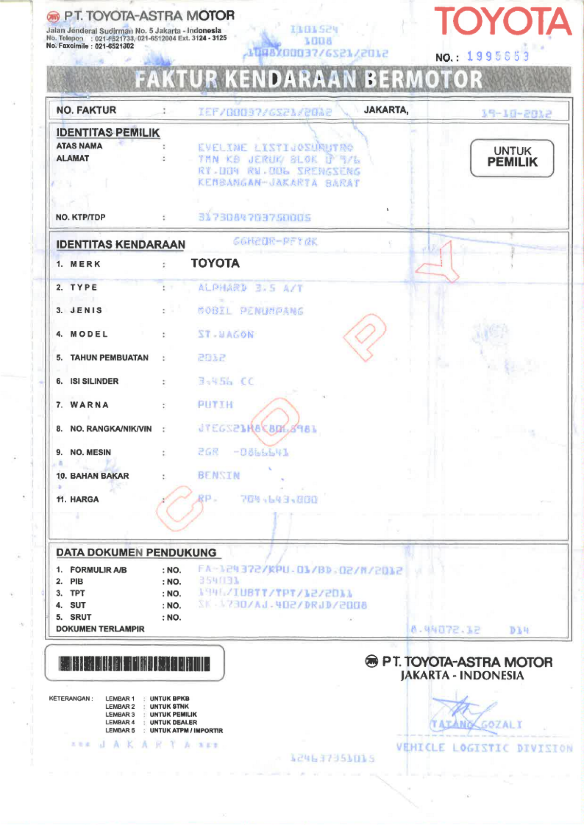 TOYOTA  ALPHARD  3.5