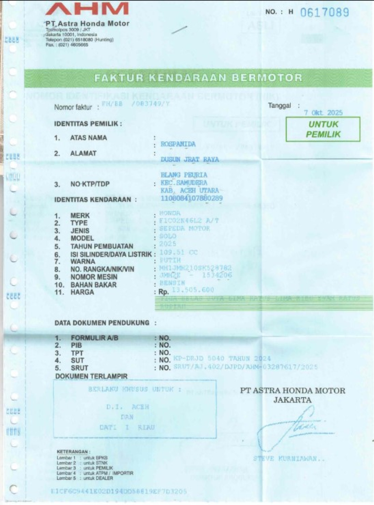 HONDA SCOOPY PRESTIGE