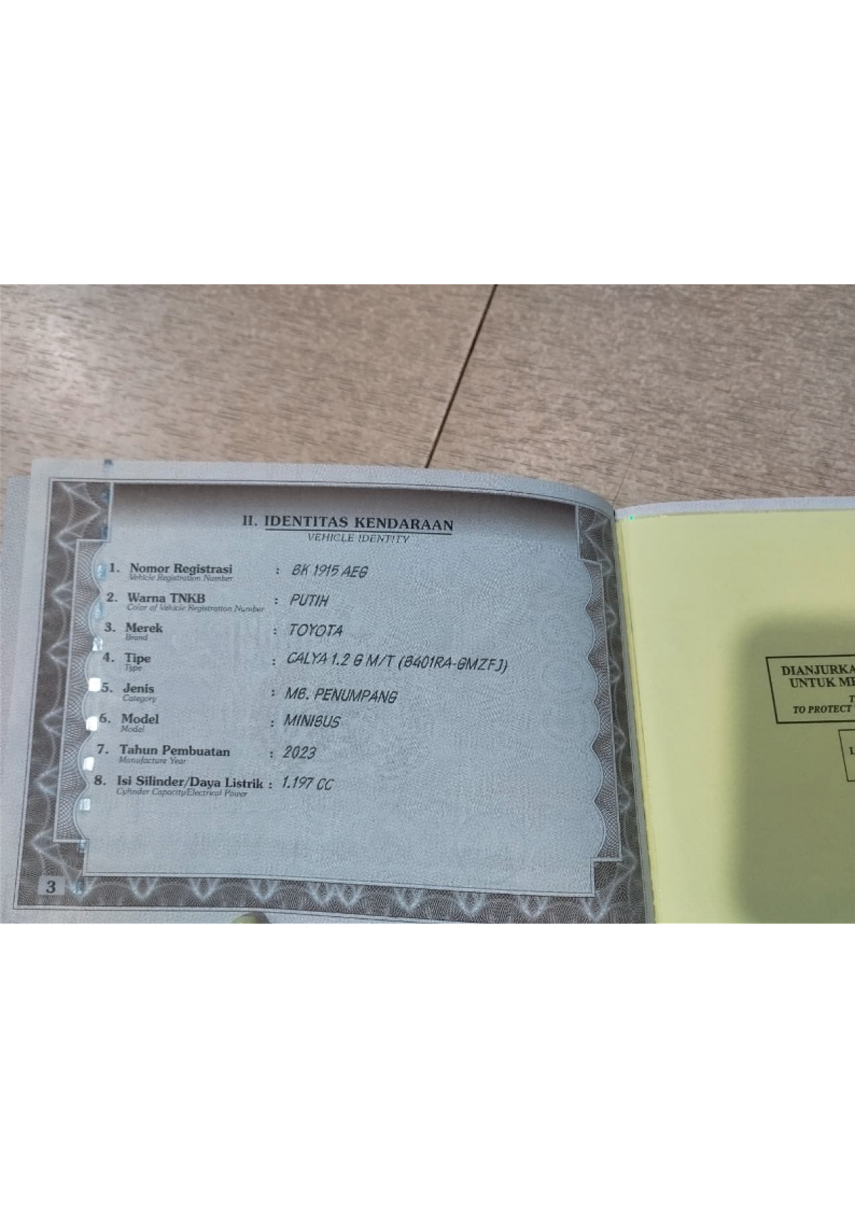 TOYOTA CALYA  1.2 G M/T