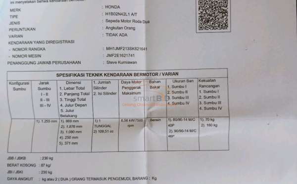 HONDA ALL NEW BEAT DELUXE ESP CBB ISS