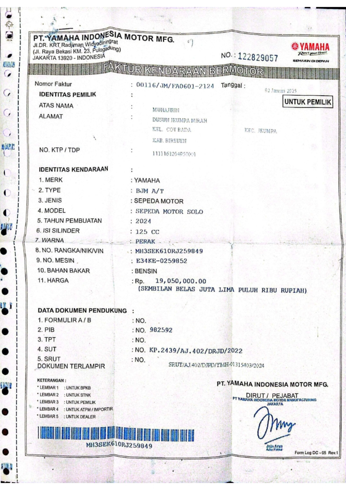 YAMAHA GRAND FILANO 125