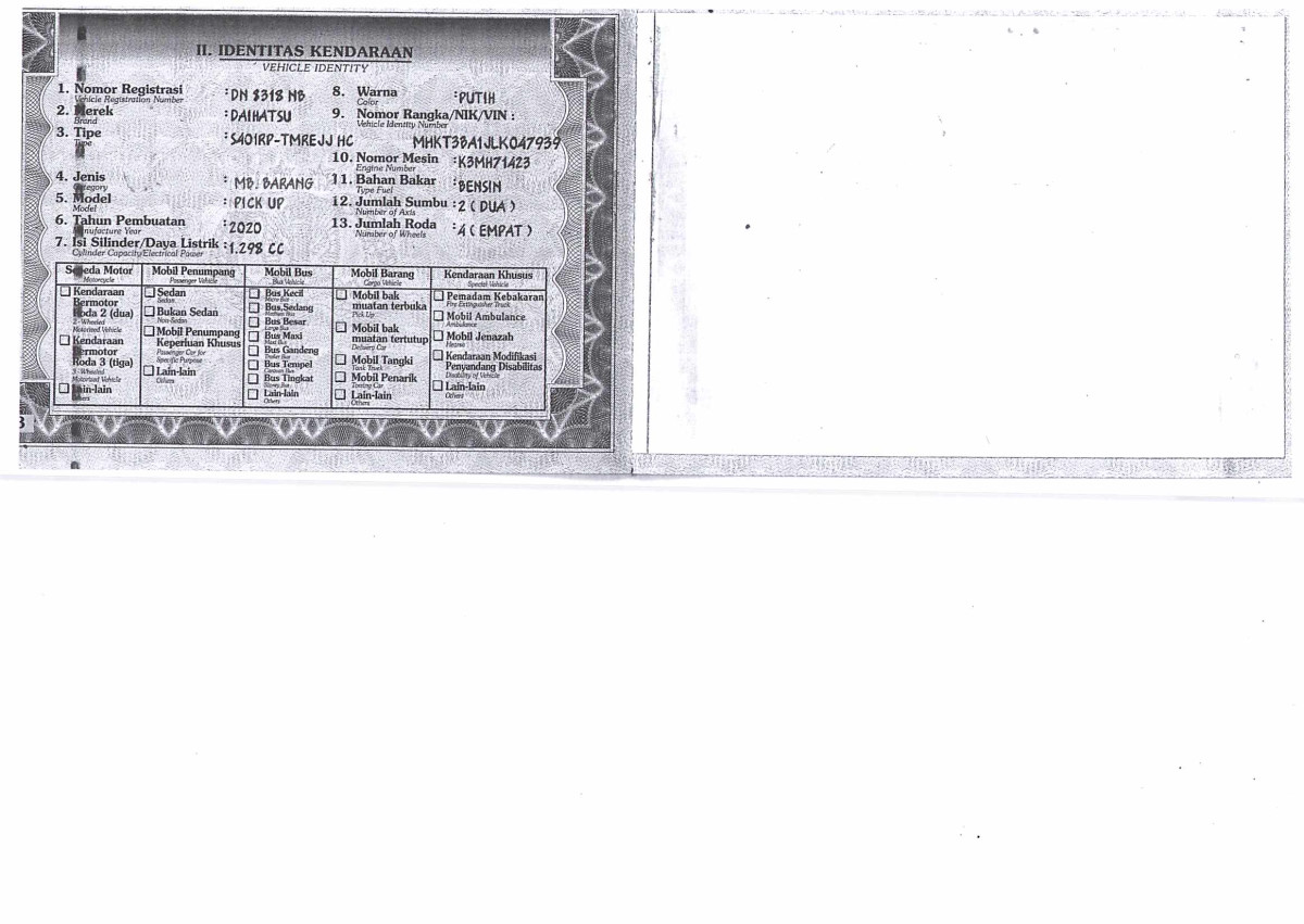 DAIHATSU GRAN MAX PICK-UP 1.3