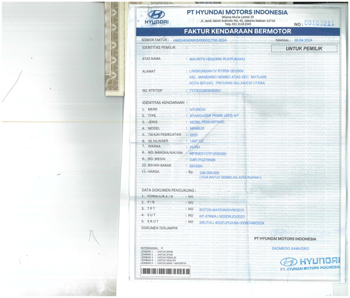 HYUNDAI  STARGAZER  PRIME 1.5