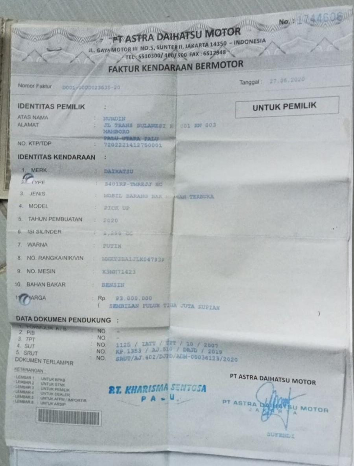 DAIHATSU GRAN MAX PICK-UP 1.3