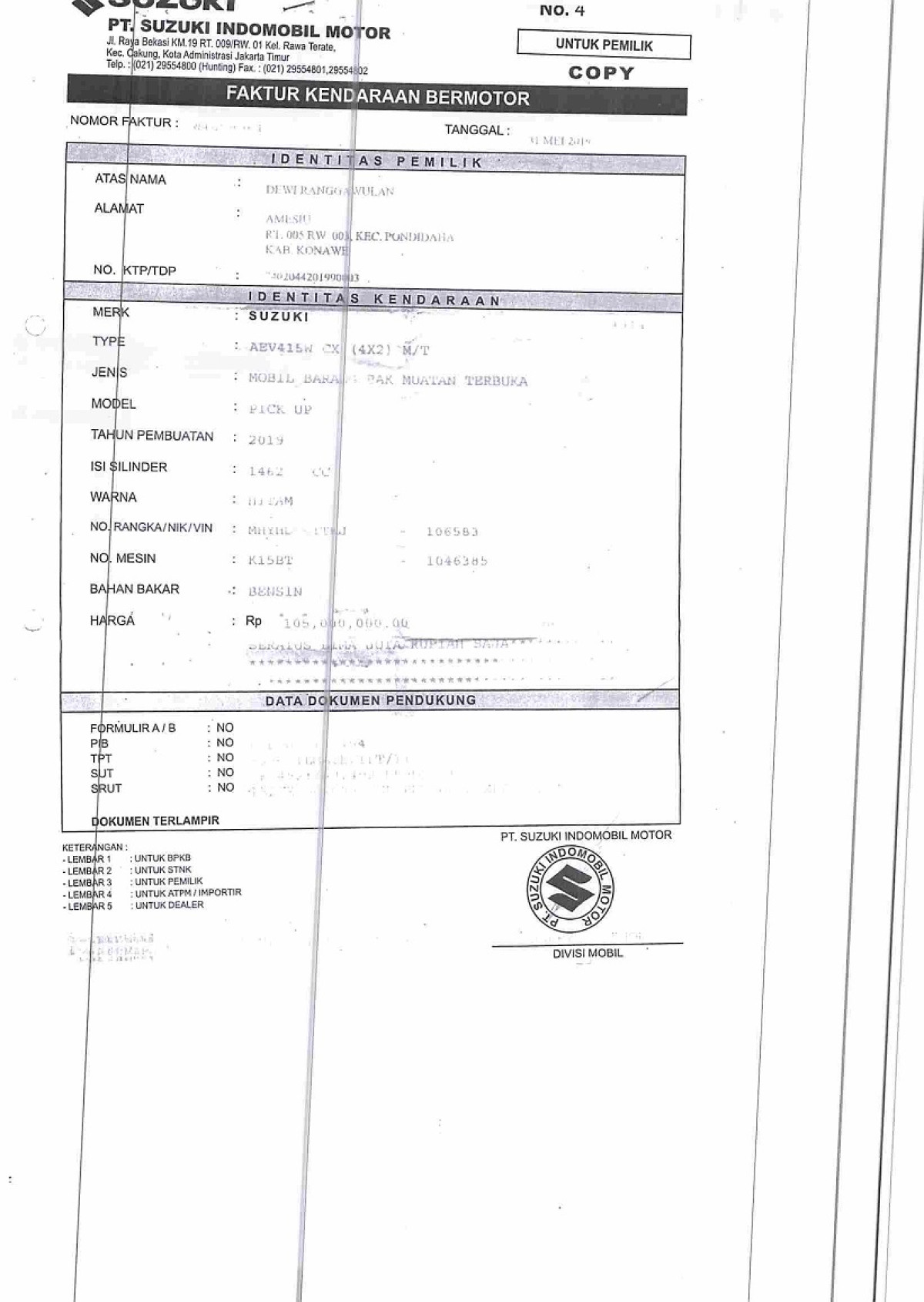 SUZUKI  CARRY  CX PICK UP