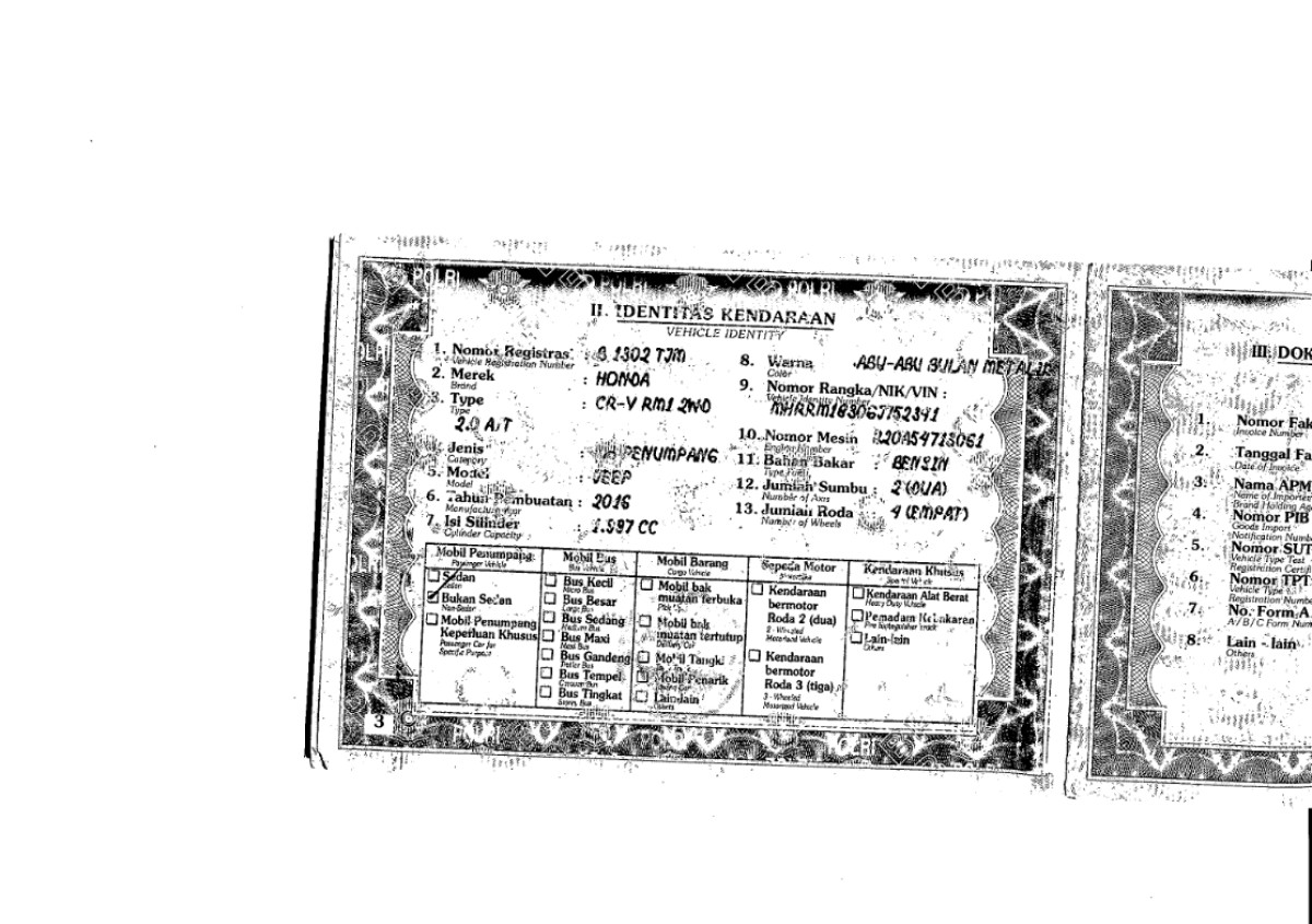 HONDA CR-V RM1 2WD 2.0