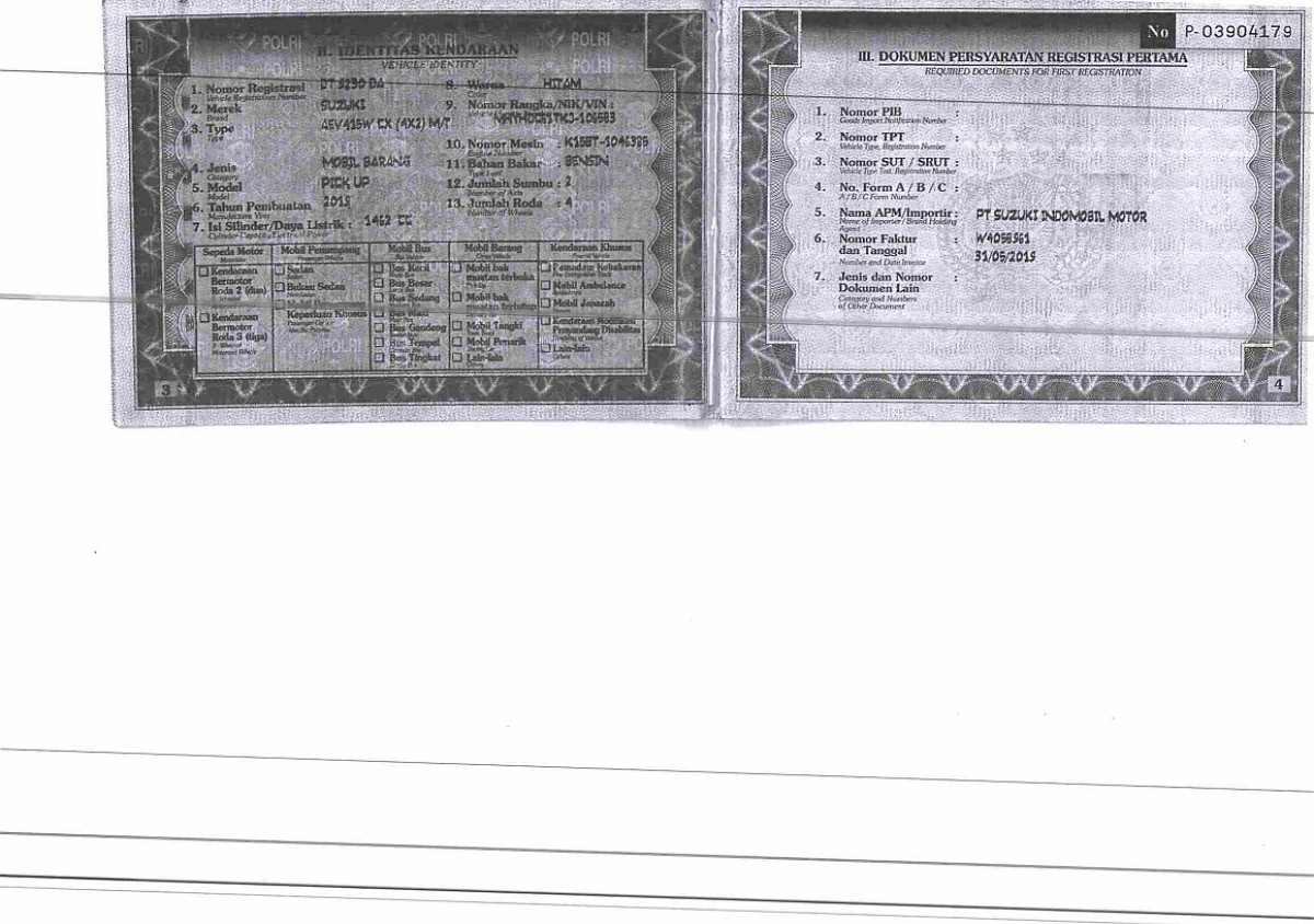 SUZUKI  CARRY  CX PICK UP