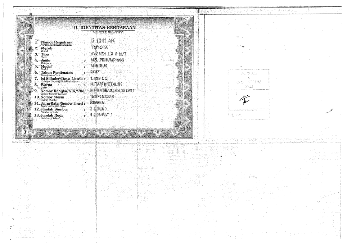 TOYOTA  AVANZA  1.3 G