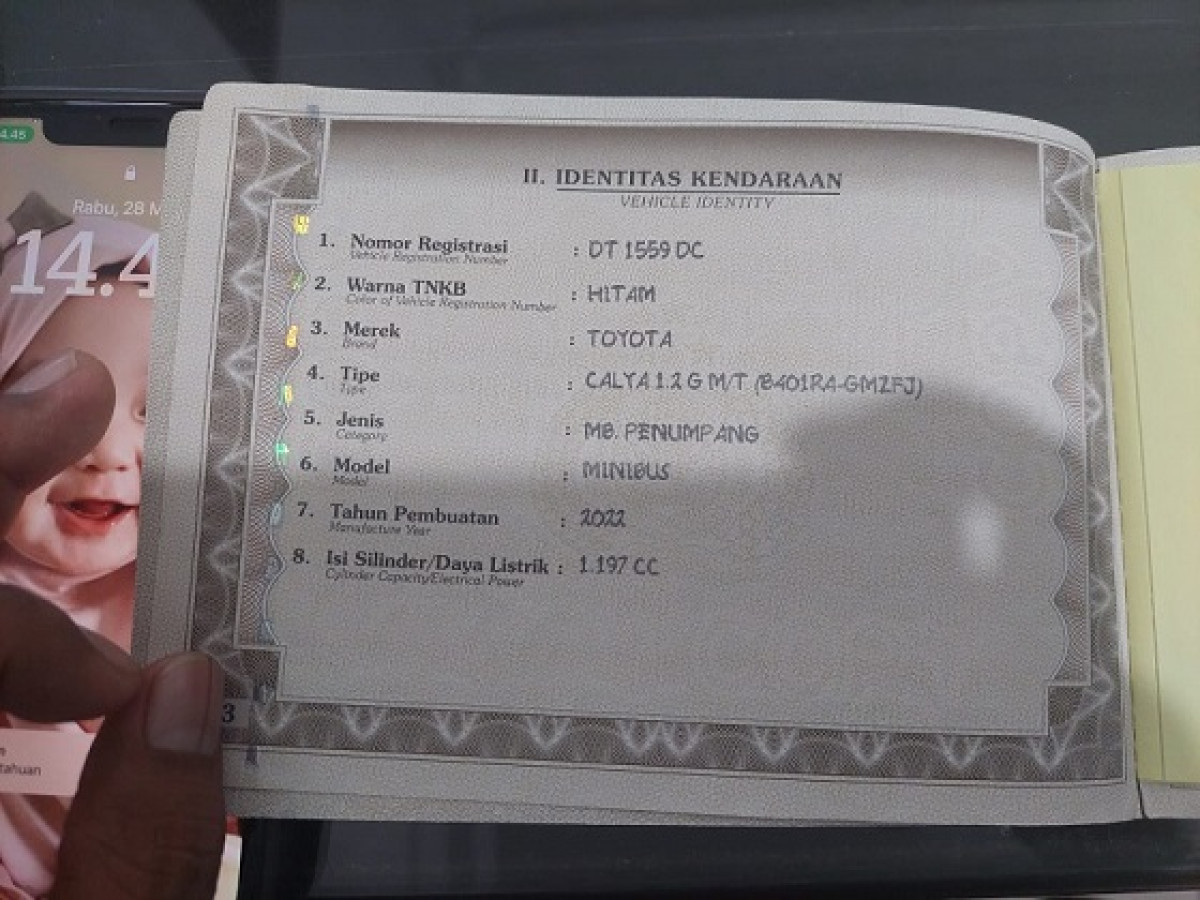 TOYOTA CALYA 1.2 G M/T