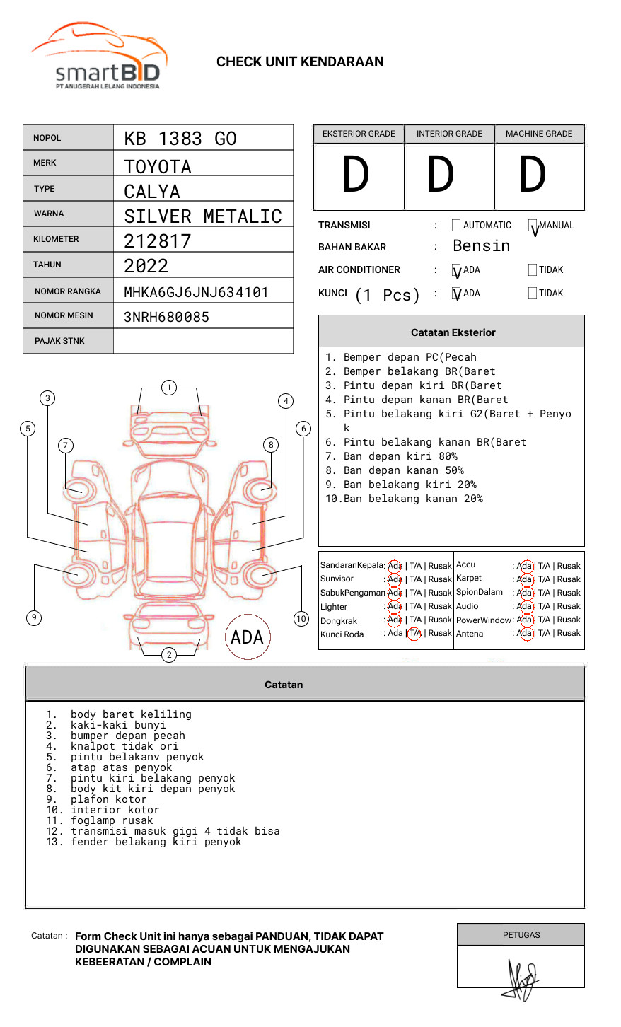 TOYOTA CALYA 1.2 G M/T