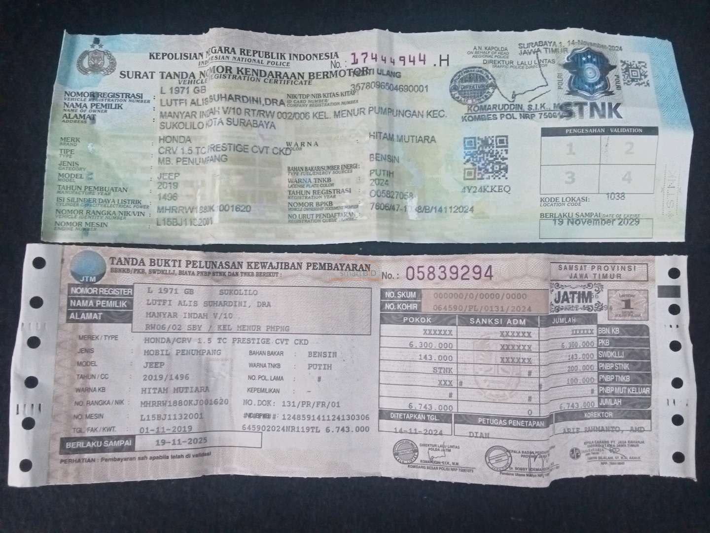 HONDA CR-V 1.5 TC PRESTIGE CVT CKD