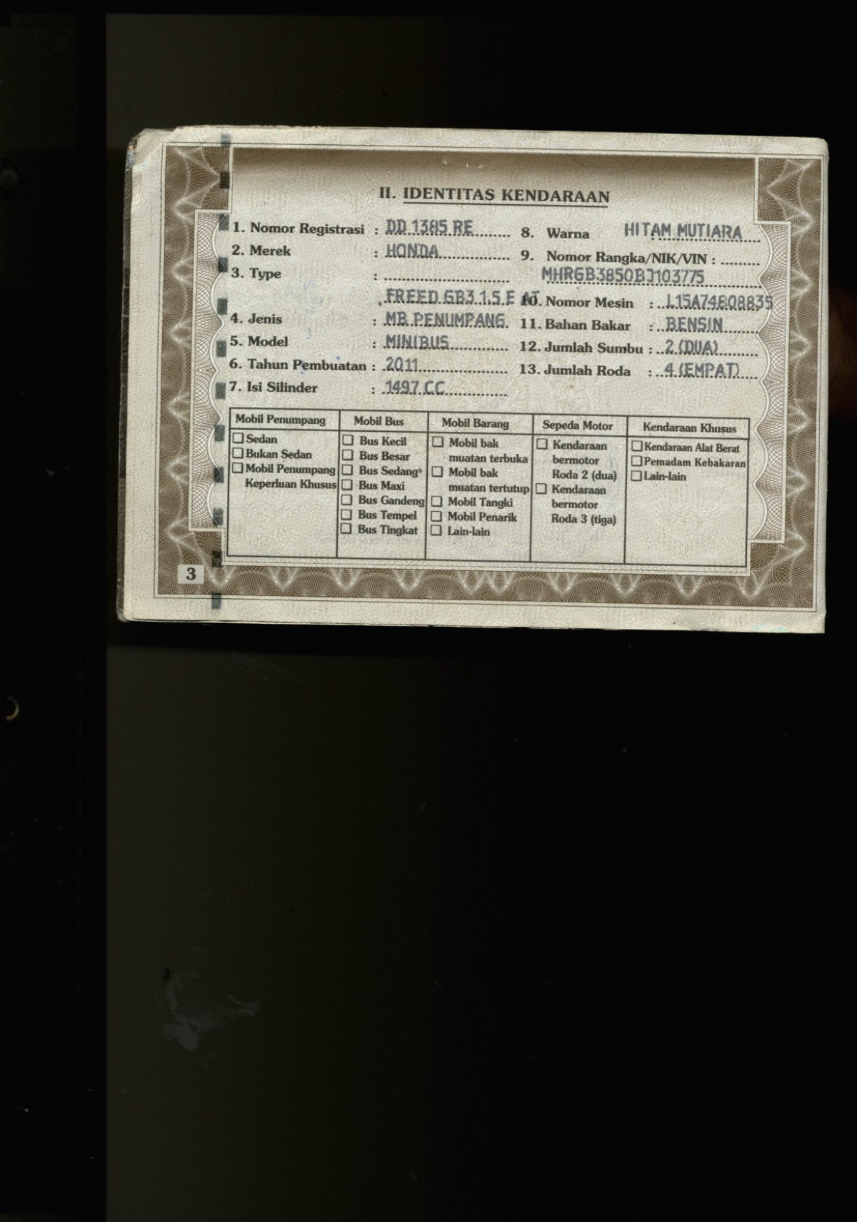 HONDA FREED GB3 1.5 E