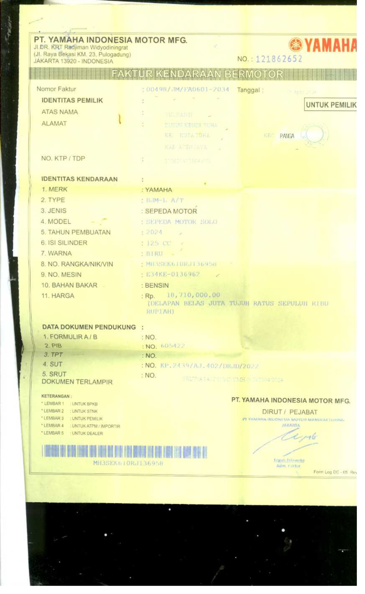 YAMAHA  GRAND FILANO 125