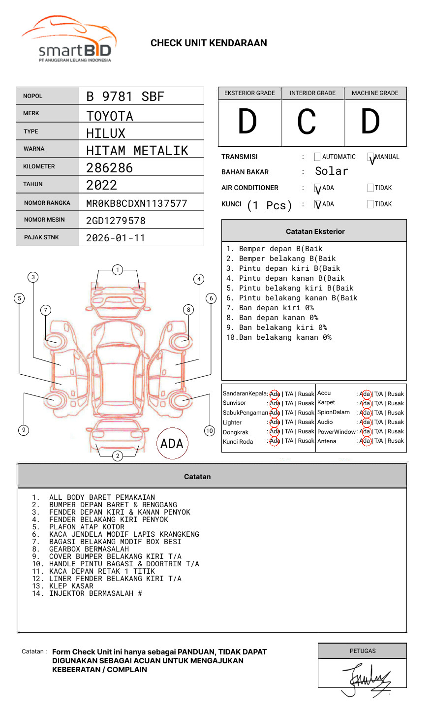 TOYOTA  HILUX  2.4G DC 4X4