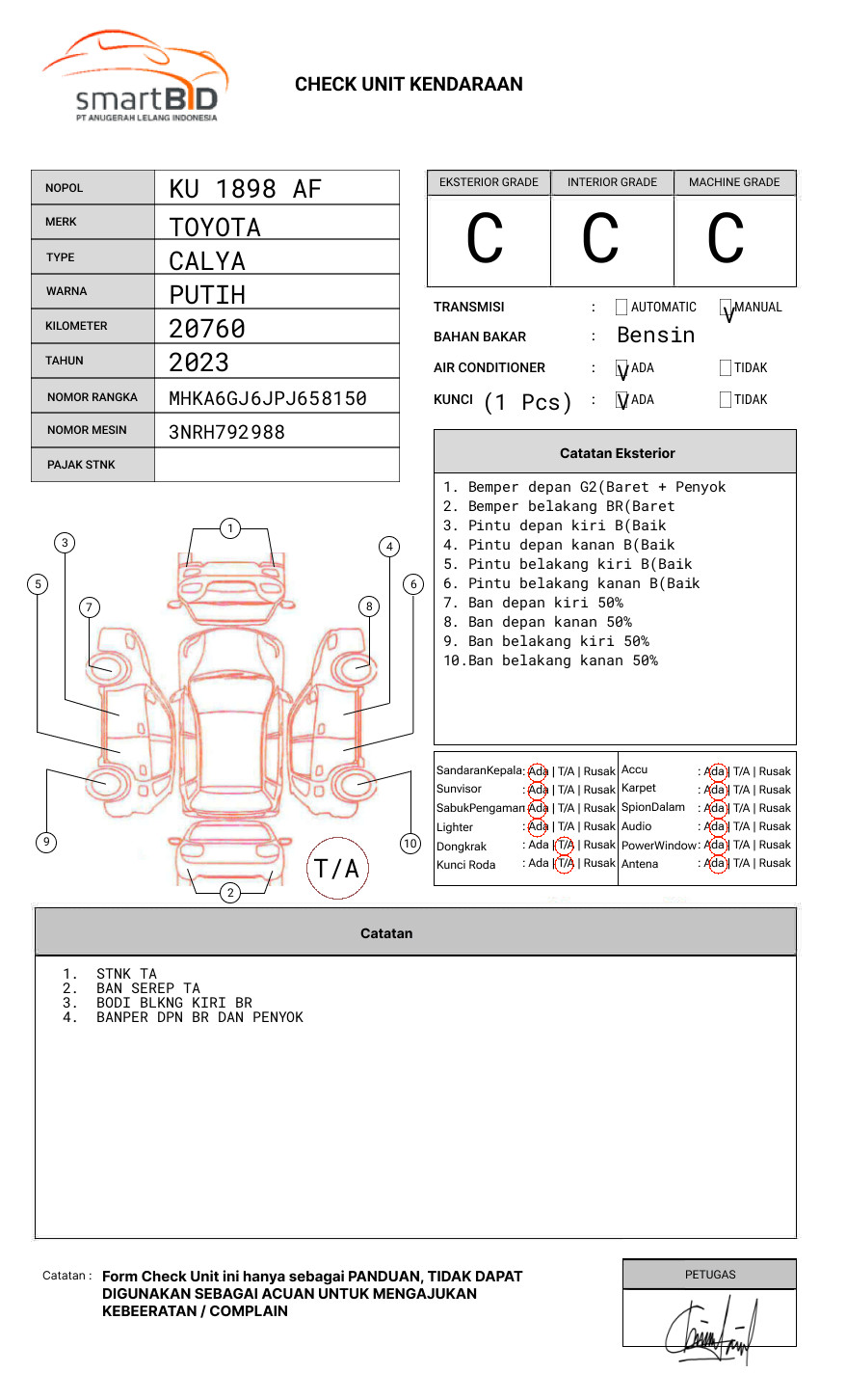 TOYOTA CALYA 1.2 G M/T