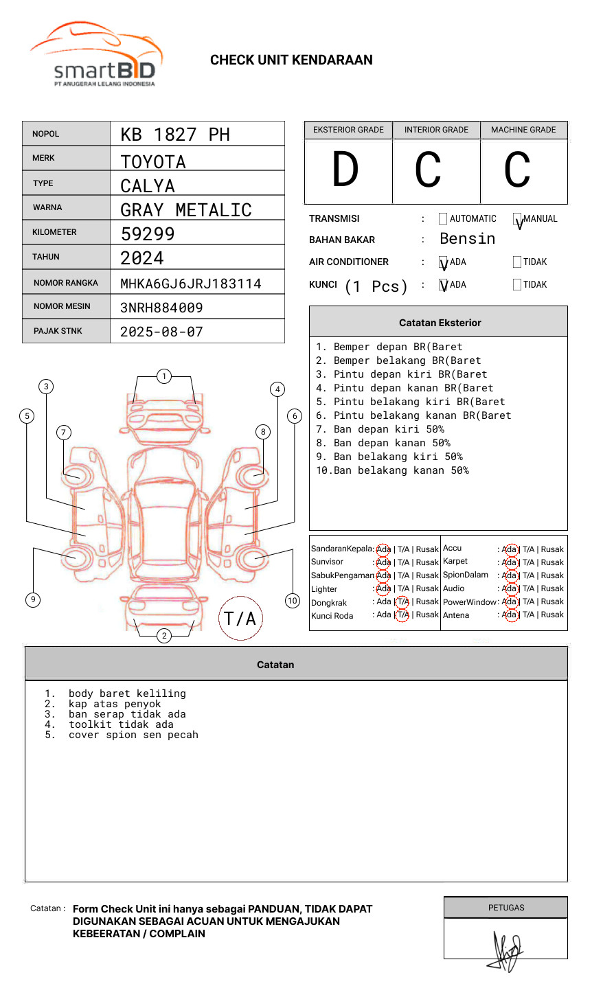 TOYOTA CALYA 1.2 G M/T