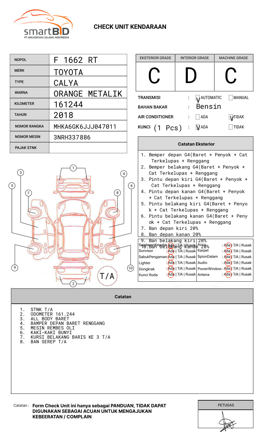 TOYOTA CALYA 1.2 G A/T