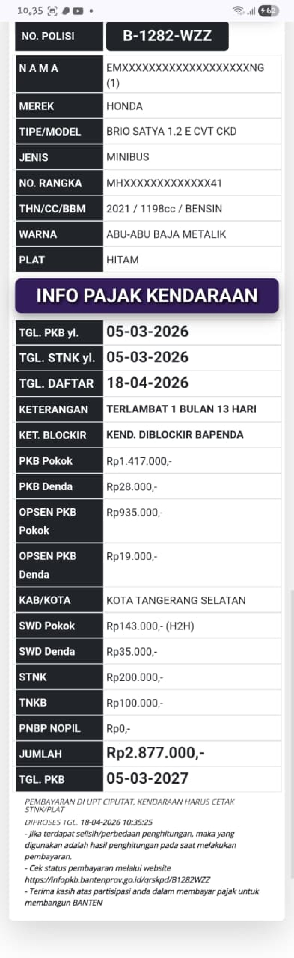 HONDA BRIO SATYA 1.2 E