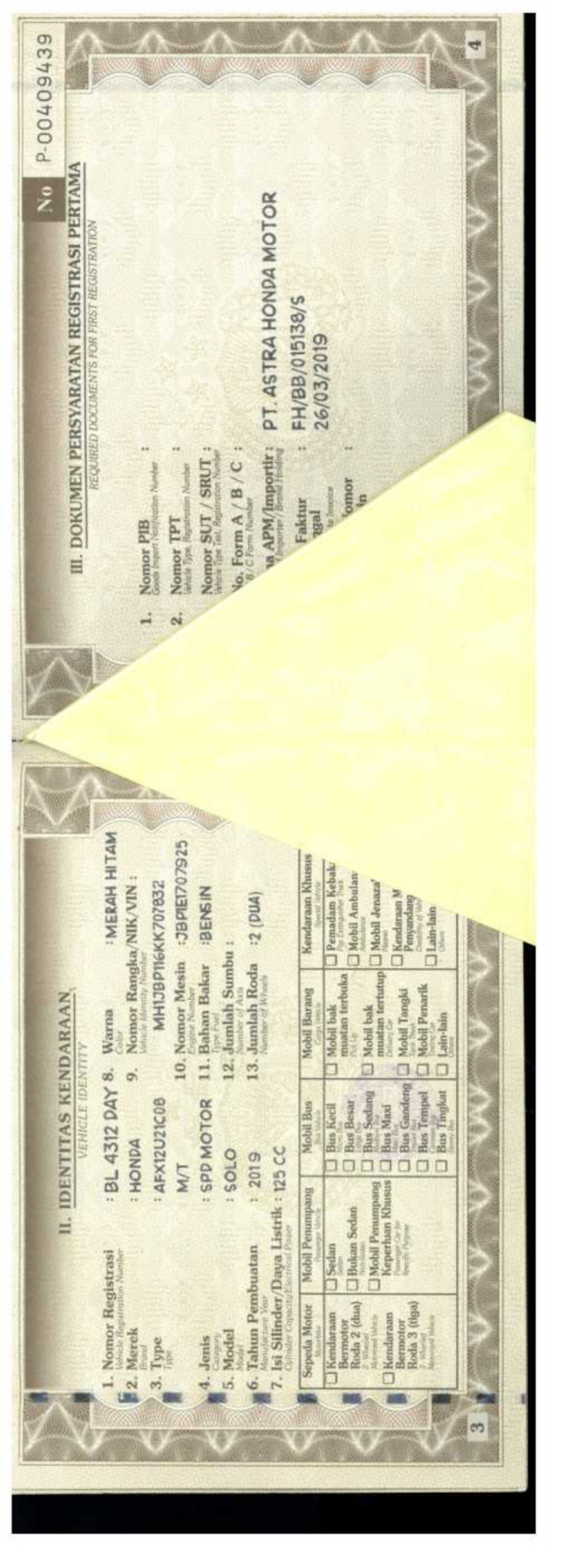 HONDA SUPRA X 125 FI CW