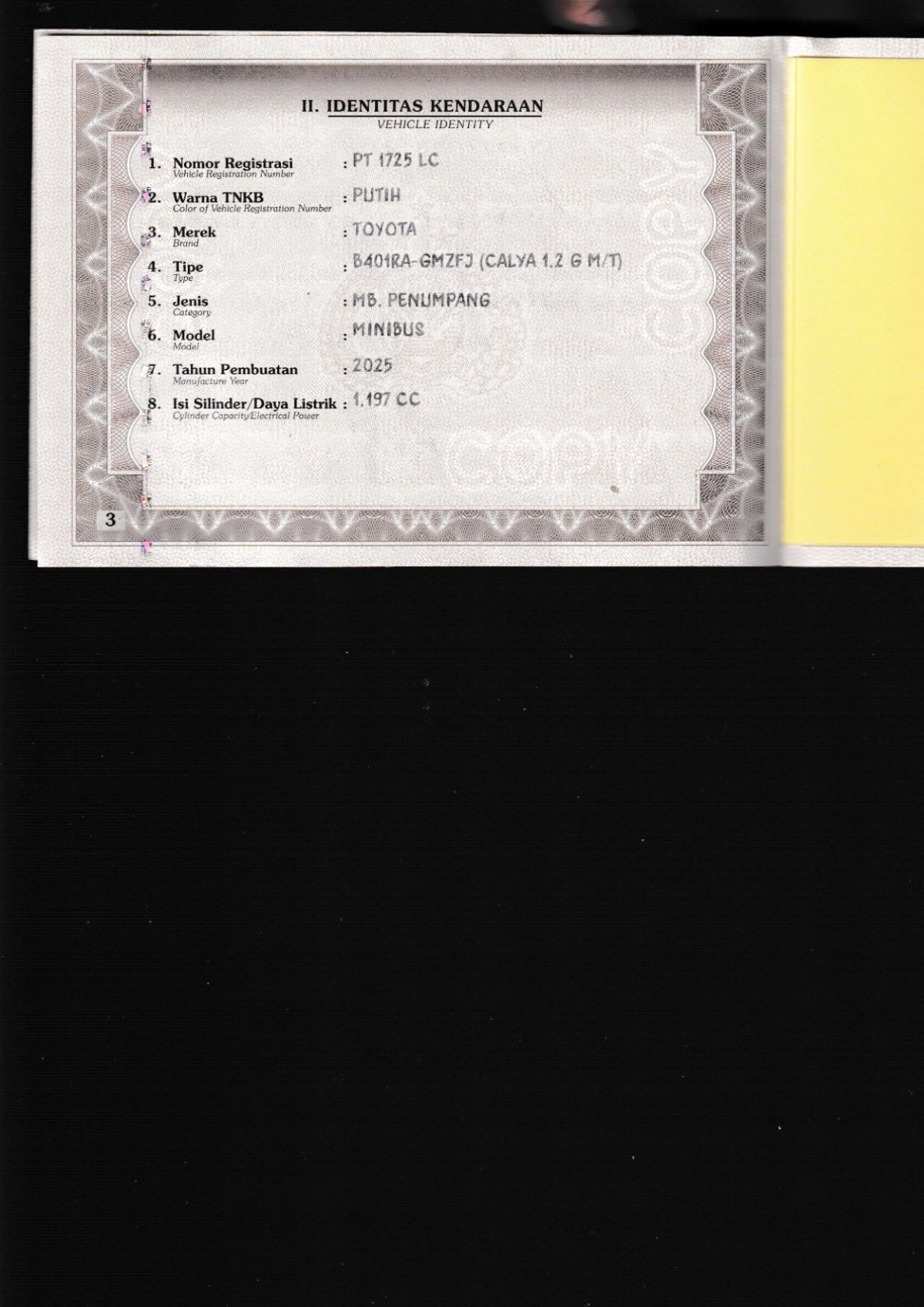 TOYOTA CALYA  1.2 G M/T