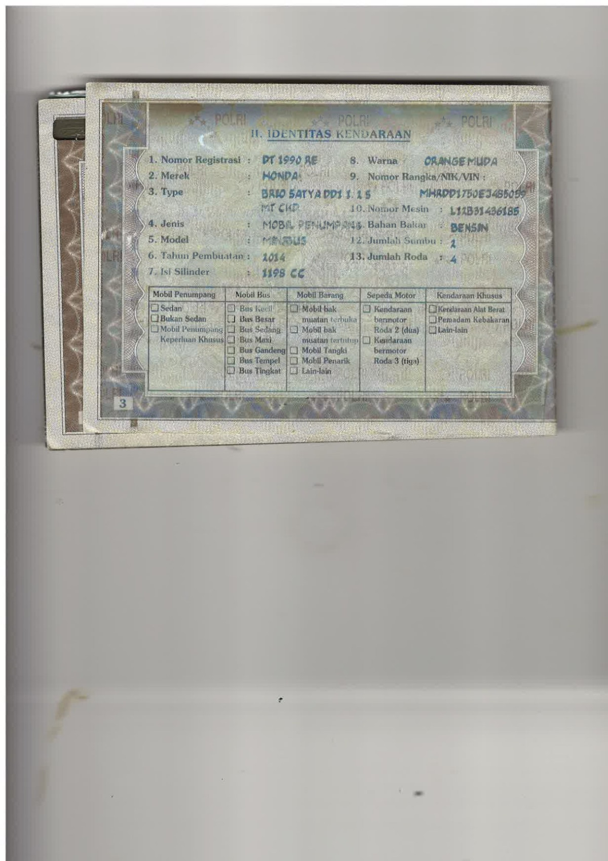 HONDA  BRIO  SATYA DD1 1.2 S